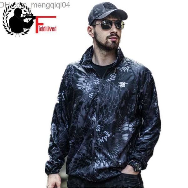 Gacche da uomo 2023 primavera/estate da uomo vestito camo da uomo canotta per la crema solare Waterproof e traspirante giacca camo leggera per uomo Z230816