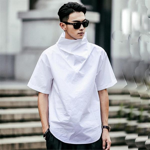 Herren T -Shirts Sommer Koreanische modische modische Farbe kurzärmelöser Mantel lässig bequeme männliche Hemd -Top -Plus -Größe Kleidung