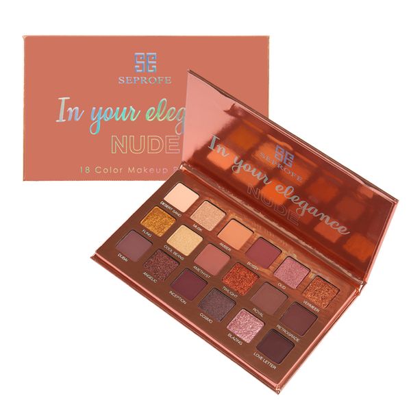 Ombretto seprofe a 18 colori tavolozza di ombretto tavolozza di ombretto impermeabile opaco nudo fumoso di bellezza cosmetico trucco pallete cioccolato 230816