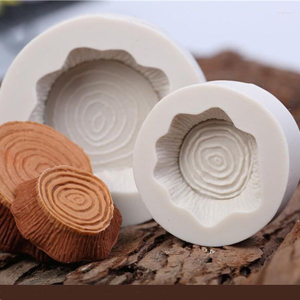 Pişirme kalıpları 3D güdük silikon kek kalıp diy ağacı bufondant çikolata dekorasyon el yapımı mum sabun üreticisi şeker aktarma araçları