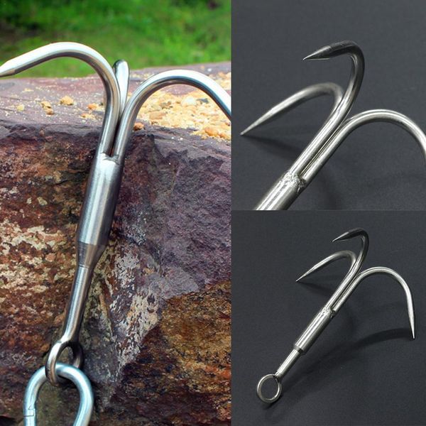 Climbing R Outdoor Sport Survival Carabiner Wall Equipment Stainless Steel Grappling Mountaineering Hook Mountain Claw Tool 230815