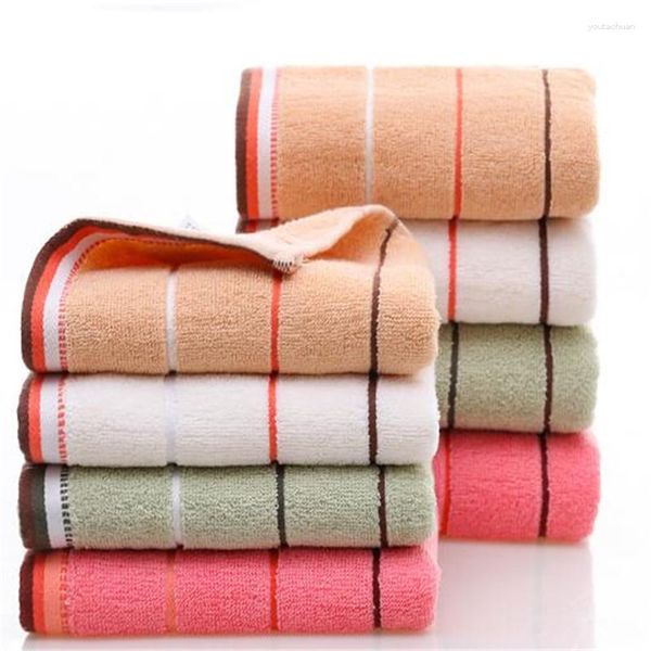 Asciugamani puliti da bagno a cuore pulito adulti viso cucina di cotone a strisce 34x74 cm Gifts natalizia per capelli a mano nuoto