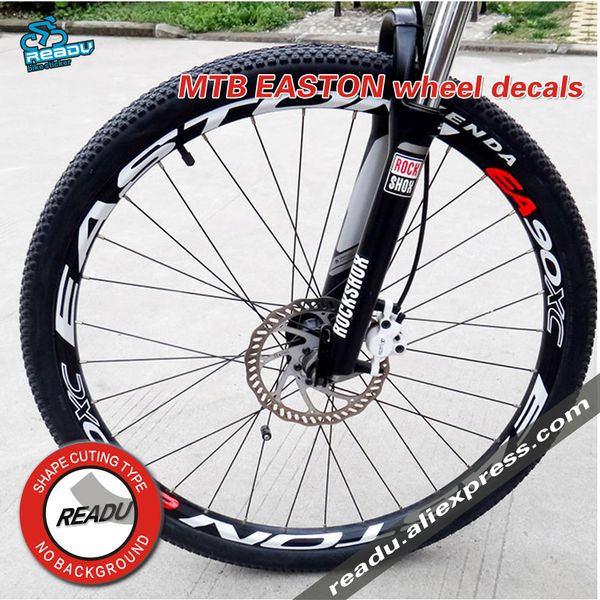 Caminhões de carro racks EA90XC Set Sticks Bike 26 27529 Wheels Rims de montanha Rims Decalques refletivos 230815