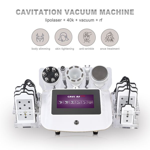 Кавитационный аппарат с вакуумным лазером для похудения, радиочастотный RF 40K Cavi Lipo, ультразвуковая липосакция, спа, для домашнего использования