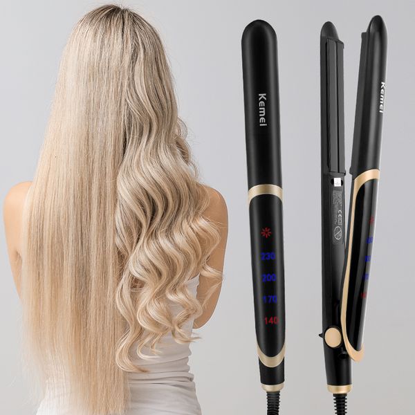 Curling Irons Professionelle Haarglätter Curler Flat Ion Negative Ion Infrarot direkte Wellenpflege 230815