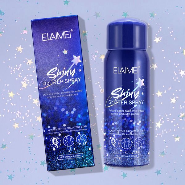 Body glitter spray nightclub party starry starry makeup scintilla scintilla glam pelle abbigliamento scintillante silv 230815