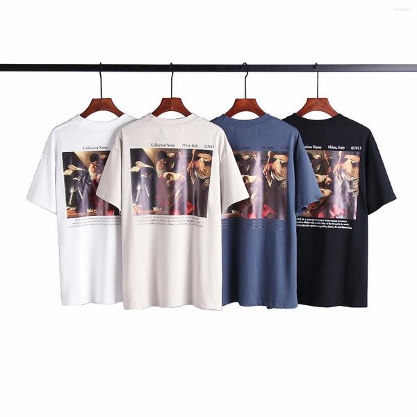 Herren T-Shirts Marke Designer Kleidung Luxus mehrfarbige T-Shirts für Männer Vintage T-Shirts Mann großer Druck auf dem Rücken T-Shirt Sport kurz