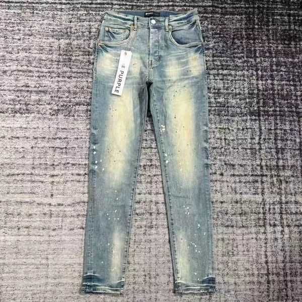 2023 Purple-Bran* Мужчины дизайнерские анти-болотные джинсы Casual Fit PU2023900 Размер 30-32-34-36-38FJ3T