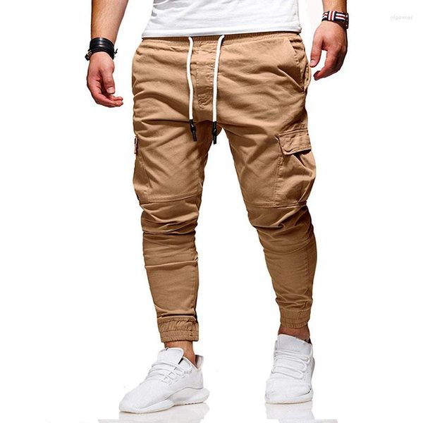 Pantaloni maschile dimensioni euro uomo elastico pantaloni sportivi in ​​vita 2023 piedi autunnali estivi matita casual jogging bianco grigio