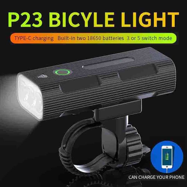 Luzes de bicicleta 3000lumen Bicicleta LED LIGHT FRONTO FRONTÃO 10HOURS LONGO TRABALHO DE TRABALHO DE TRABALHO DE TRABALHO DE TRABALHO DE LARGA DE LARGA DE LARTRA NOITE ACESSÓRIOS DE PODIMENTOS 230815