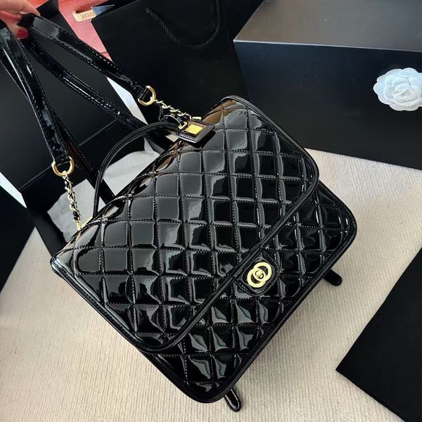 Bolsa de designer de luxo bolsa de mochila bolsa de caviar brilhante bolsa de jantar grande capacidade