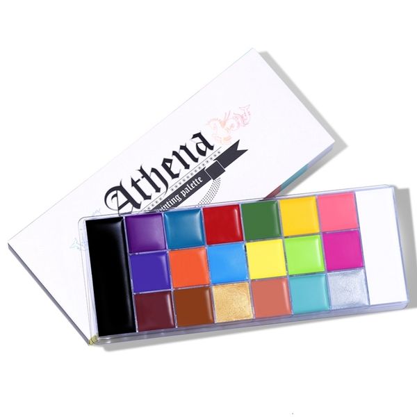 Tinta corporal 20 cores para festas de halloween maquiagem de vestido extravagante