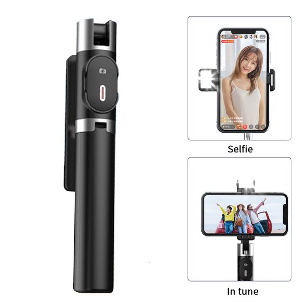 Selfie Monopods Live Streaming Stick Stripod Tripod Telefonhalter Bluetooth Compatible Remote Universal PO Accessoires 230816