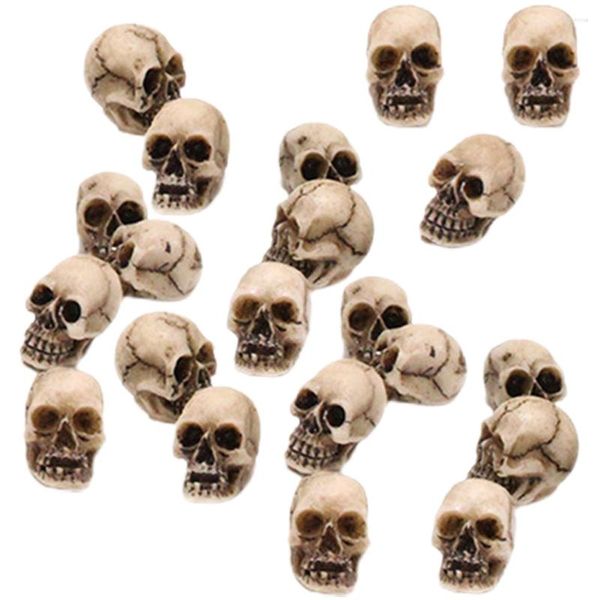 Decorações de jardim 20 PCs Halloween Ornamento Decoração complicada Decoração Miniatura Cabeça Layout da festa Criativo