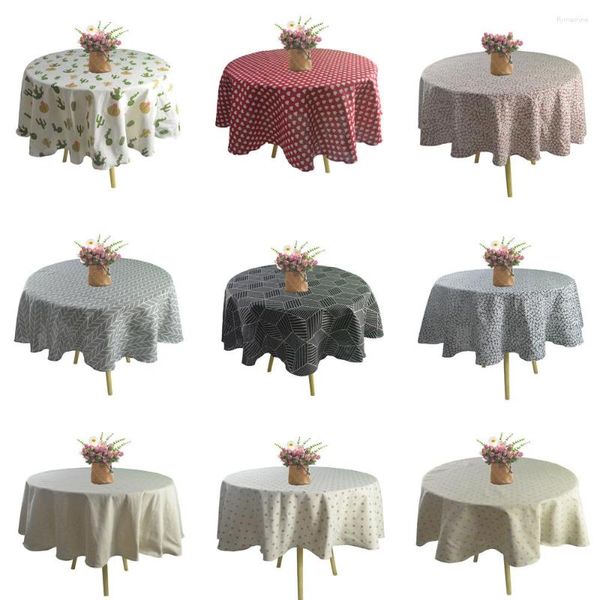 Tanta de mesa Retro Toas de mesa redondas de flor retro estampadas