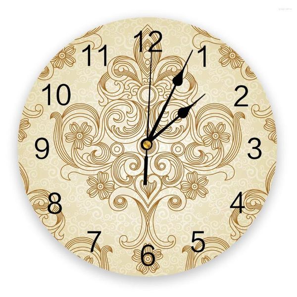 Настенные часы цветочная линия украшения оформления часов домашний декор спальня безымянные оккиные часы цифровые для детских номеров