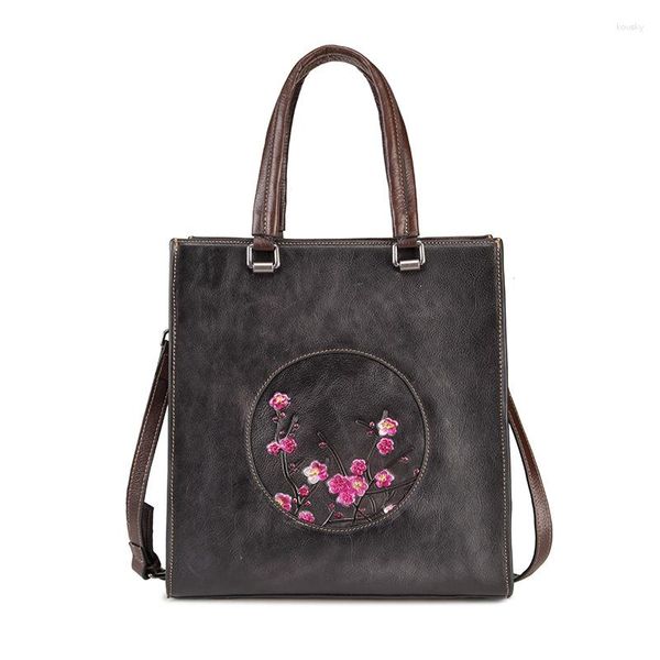 Sacchetti da sera di alta qualità naturale femmina spalla spalla messager tote pattern peonia vera pelle femmina lady cross body bahandbag