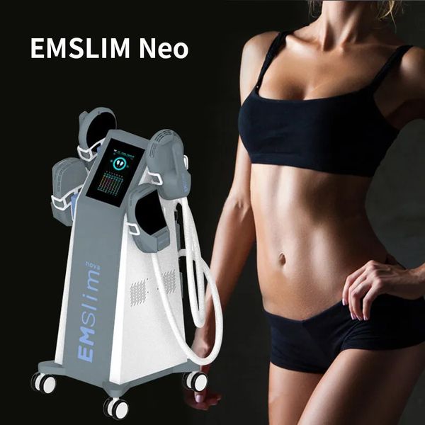 Nuovo Modello 4 Gestisce EMSLIM NEO RF ELETTROMAGNETICE EMS Muscolo Stimolazione Peso che perde il corpo scolpente SLINGMING EMSLIM NOVA MACCHINA