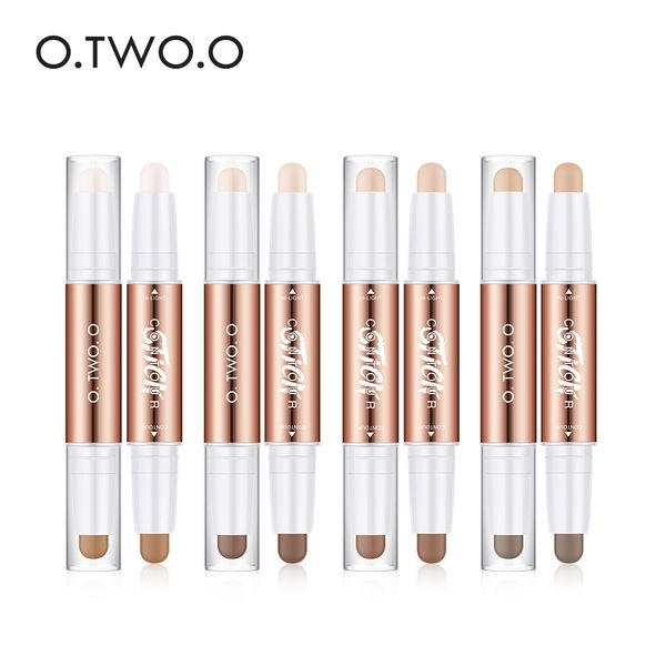 Concealer otwoo 8pcs Contour Stick Highlighter Stift wasserdichte langlastende Highlight Bronzer Shadow Bleistift Make -up für Gesicht 230815