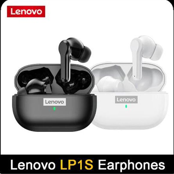 Lenovo originale LP1s TWS Aurnello Wireless Bluetooth 5.0 Cuffie Sport Sport impermeabili rumore Hifi Reduction Bass Earbuds