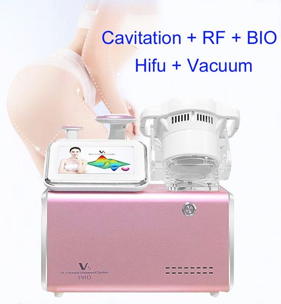 V5 Pro Hifu RF Bio Cavitation Technology Технология тела похудка Машина для формирования веса потери веса. Снижение жира снижение жира