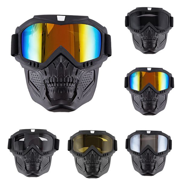 Brillen im Freien Motorradbrillen Maske winddichtem Schädel Motocross Racing Helm Anti Ultraviolet Staubdestell -Cycling -Schutzbrille 230816