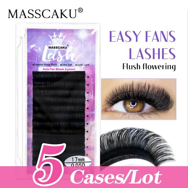 Falsche Wimpern Masscaku 12 Linien Russische Leitschalen Mega Autofans Premium Nerink Eyelash S einfach Fanning Individuum 230816