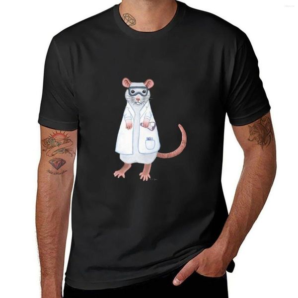 Men's Polos Lab Rat T-shirt Graphic Tiz camisetas Slim Fit for Men