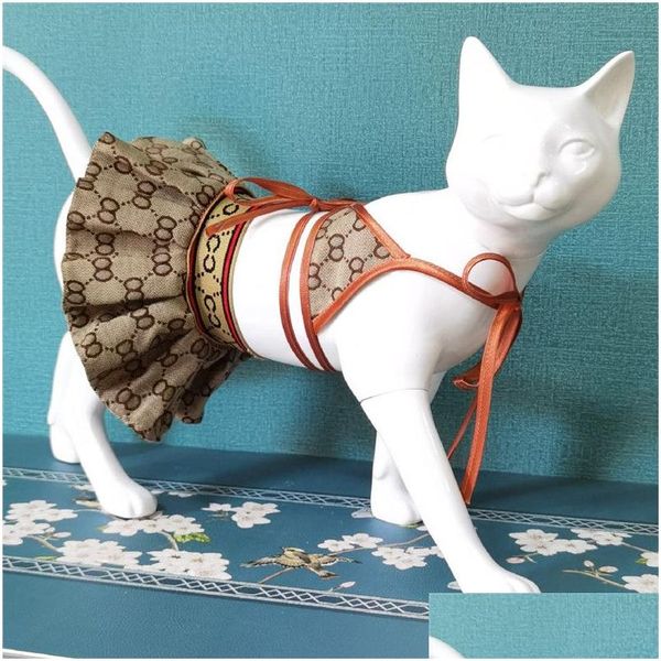 Vestuário de cachorro sexy biquíni de estimação de pet gato skirt designer de lacta up bras cachorrine gatos roupas gatos entrega de casal home jardim suprimentos dhkf5