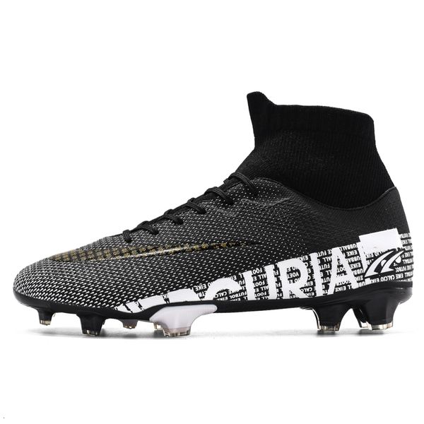 Sicherheitsschuhe Zhenzu Größe 35-45 Männer Jungen Fußballschuhe Fußballstiefel hoher Knöchel Kinder Stollen Training Sport Sneakers Fußballschuhe 230815