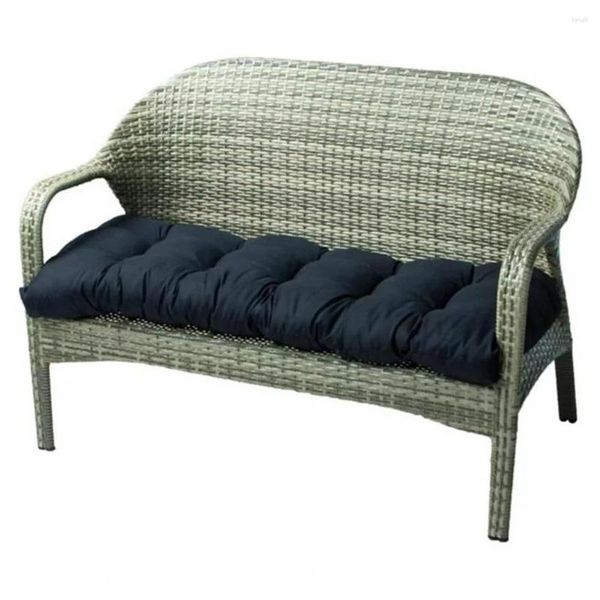 Travesseiro espreguiçadeira móveis de jardim macio engrossar banco ao ar livre antiderrapante elástico confortável assento almofada capa para