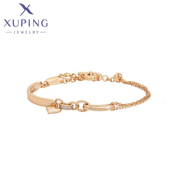 Charm Bracelets Xuping Schmuckankunft Ankunft Mode Charme Liebesarmbänder mit goldener Farbe für Frauen x000452624 230815