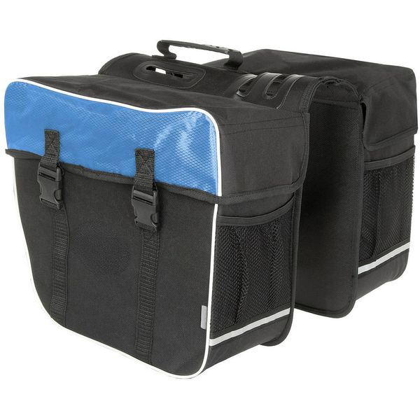 Panniersbeutel Doppelfahrrad Pannier -Tasche in Blue Bike Sattle Bag Telefonhalter Bohrungen Accesories Trunk Heck -Rack vsett pl 230815