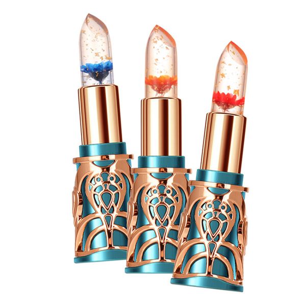 Rossetto 3pcs cristallo fiore luccichio gelatina di colore magico che cambia pH chiaro con etichetta privata 230816