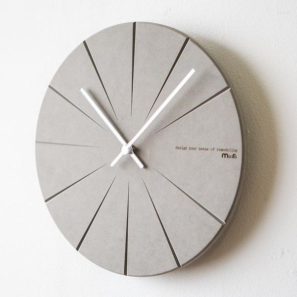 Wanduhren Uhr moderne minimalistische europäische Design Wohnzimmer Büro Ruhe Elektronische Uhr Reloj de Pared