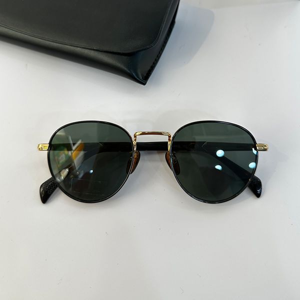 Luxus Sonnenbrille Frauen Sonnenbrillen DB Gläser Designer Retro Runde Sonnenbrille hochwertige Metallborder Sonnenglas Neue Mann Sonnenbrille schöne Brille Brille Rahmen