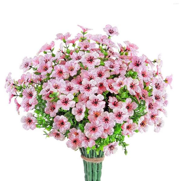 Fiori decorativi decorazioni artificiali fiore viola fiore composizione per bouquet di decorazioni all'aperto
