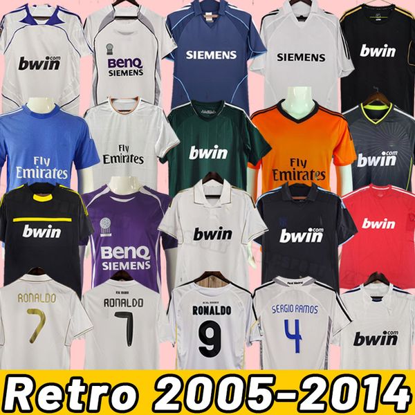 Real Madrids Retro-Fußballtrikots BALE BENZEMA MODRIC Fußballtrikots klassisches Camiseta-Heim-Auswärts-Trikot von RAUL R.CARLOS 05 06 07 08 09 10 11 12 13 14 2005 2006 2010 2011