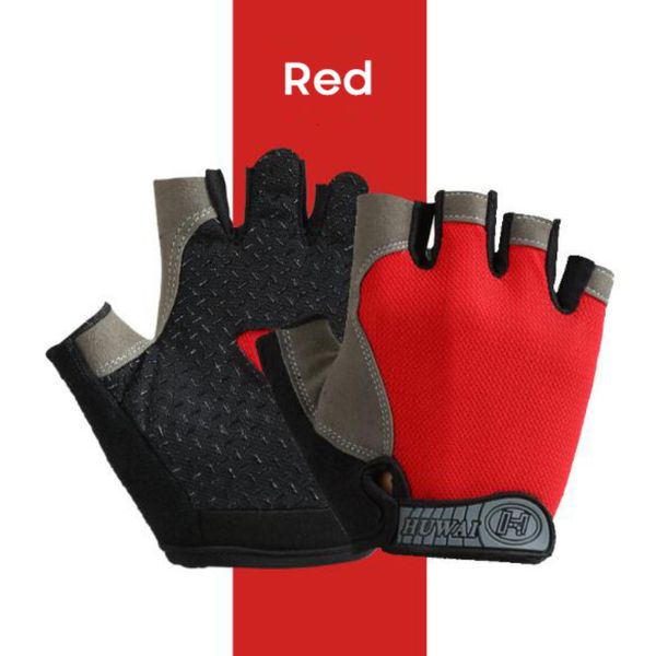 Fünf Finger Handschuhe Halbfinger Fitnessstudio Fitness Antislip Frauen Männer Gel Pad Radfahren Fingerloses Fahrradzubehör 230816