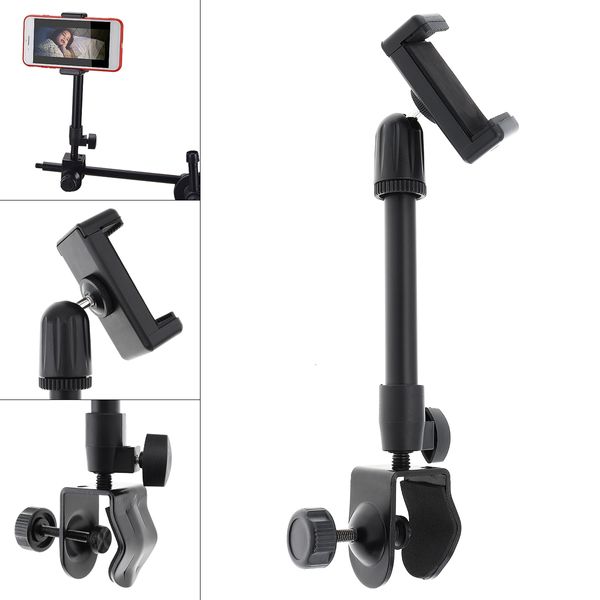 Suportes de flash Multifunction Universal Mobile Phone Holder Stand Stand com clipe de tabela Montagem 230816