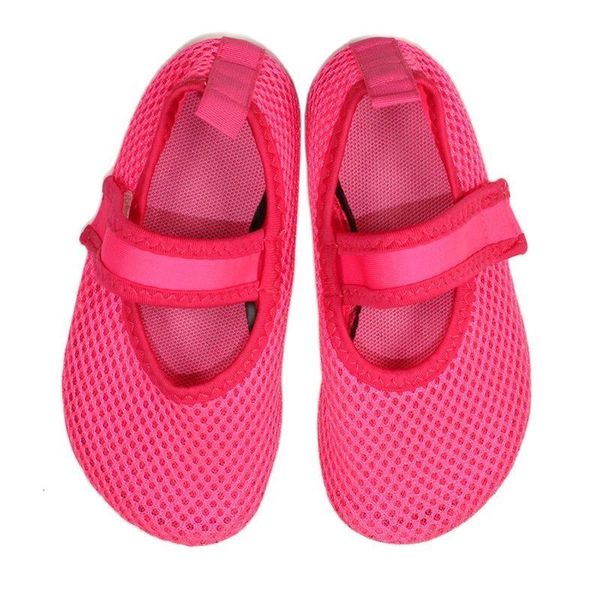 Slipper Zzfaber Summer Kids Flexible Barefoot Shoes Mesh Mesh Rodancel Loop Flats para meninos Meninas Praia externa interna 230815