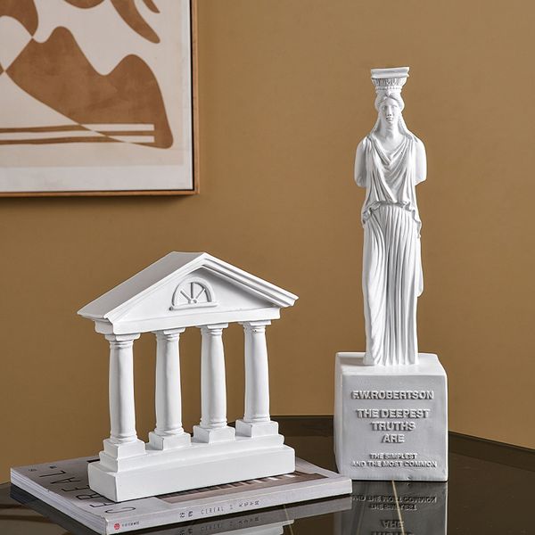 Oggetti decorativi Figurine Accessori per decorazioni moderne Creativa classico classico greco architettonico scultura statue della dea per decorazioni in stile nordico 230816