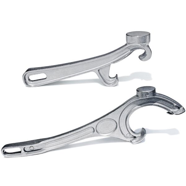 Aluminium -Eimeröffner 5 Gallone Eimer Opener Silber Eimer Deckel Schraubenschlüssel Metall -Dose -Deckelentferner für den industriellen Gebrauch zu Hause