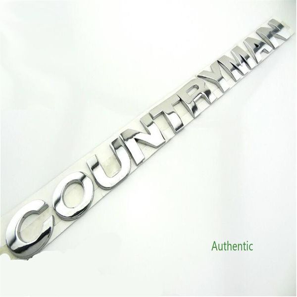 New Countryman Emblem Car Badge Metal Chrome Stick para Mini Country 2 5cm Sliver 1 Conjunto 306t