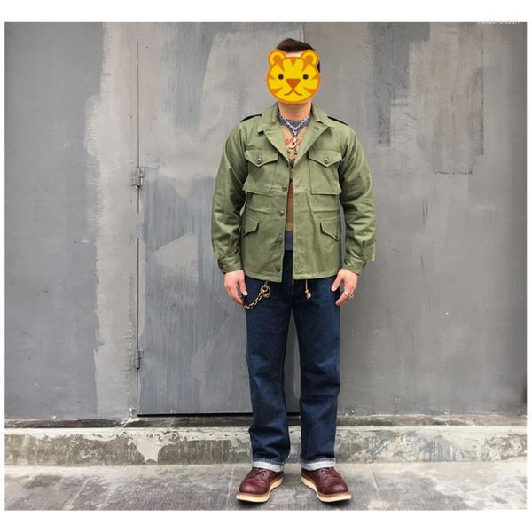 Jackets masculinos Bob dong reedição original VINTAGE MILITAR MILITAR M-43 CAMPO CAPEN AMEKAJI M43 CASA