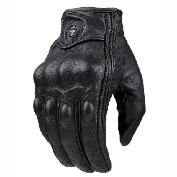 Fünf Finger Handschuhe Motorrad Männer Frauen Moto Leder Carbon Radspuren Winterhandschuhe Motorrad Motorcross ATV Motor 230816