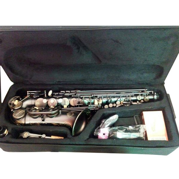 Marchio Giappone di alta qualità Suzuki Alto Saxophone E Flat Matte Black Musical Instruments Saxophone Professional Grade Encarved Case