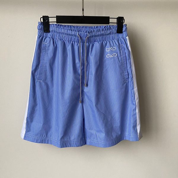 Mini calças casuais de shorts de mulheres despojadas letra bordada de rua elástica de rua de rua