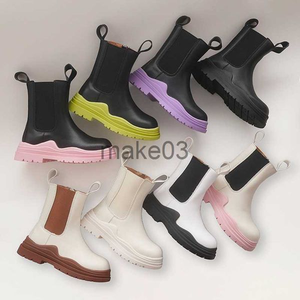 Stivali Autunno inverno Girls corti stivali Little Princess Fashion Forest Green Chimney Boots Boots British in stile British Batton Scarpe J230816