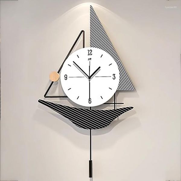 Relógios de parede em casa agulhas relógios sala de estar elegante cozinha branca grande mecanismo 3d design moderno recaro de decoração